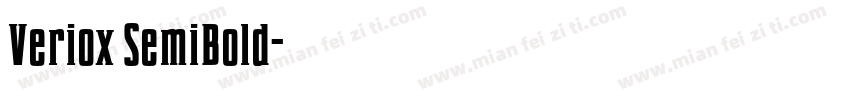 Veriox SemiBold字体转换